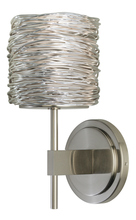  WS537SIPNX3 - Wall Sconce Short Coil Silver Polished Nickel Hal G4 35W 700lm